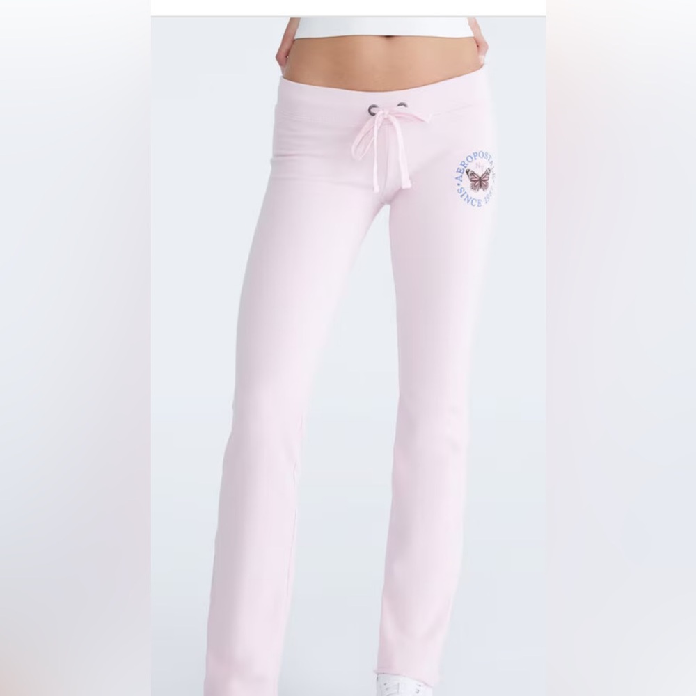Aeropostale Light Pink Flared Pants